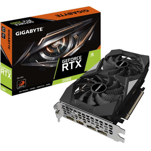 Видеокарта Gigabyte GeForce RTX 2060 D6 12288MB (GV-N2060D6-12GD) (Восстановлено продавцом, 844548) купить в Украине: Киев, Днепр, Харьков, Одесса  | Проверка совместимости, низкая цена, отзывы, характеристики от TELEMART фото