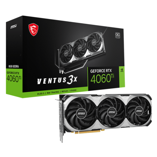 Відеокарта MSI GeForce RTX 4060 Ti VENTUS 3X OC 8192MB (RTX 4060 Ti VENTUS 3X 8G OC) (Відновлено продавцем, 844551) купити в Україні: Київ, Львів, Хмельницький, Тернопіль, Івано-Франківськ | Перевірка сумісності, низька ціна, відгуки, характеристики від TELEMART фото