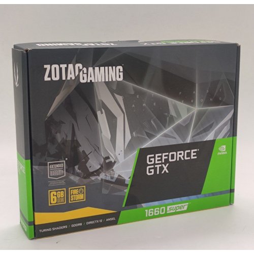 Видеокарта Zotac GeForce GTX 1660 SUPER Twin Fan 6144MB (ZT-T16620F-10L) (Восстановлено продавцом, 844555) купить в Украине: Киев, Днепр, Харьков, Одесса  | Проверка совместимости, низкая цена, отзывы, характеристики от TELEMART фото