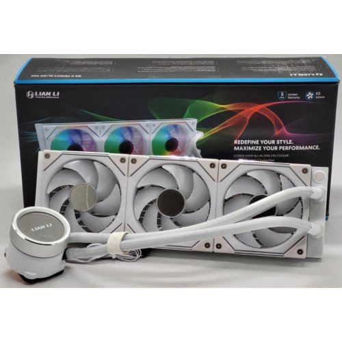 Готова сво Lian Li Galahad II Trinity SL-INF AIO 360 (G89.GA2T36INW.00) White (Відновлено продавцем, 844562) купити в Україні: Київ, Львів, Хмельницький, Тернопіль, Івано-Франківськ | Перевірка сумісності, низька ціна, відгуки, характеристики від TELEMART фото