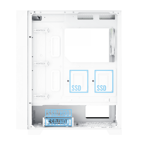 Корпус Montech Air 1000 Lite без БП White (Восстановлено продавцом, 844564) купить в Украине: Киев, Днепр, Харьков, Одесса  | Проверка совместимости, низкая цена, отзывы, характеристики от TELEMART фото