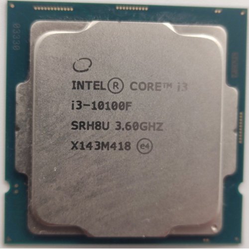 Процесор Intel Core i3-10100F 3.6(4.3)GHz 6MB s1200 Tray (CM8070104291318) (Відновлено продавцем, 844586) купити в Україні: Київ, Львів, Хмельницький, Тернопіль, Івано-Франківськ | Перевірка сумісності, низька ціна, відгуки, характеристики від TELEMART фото