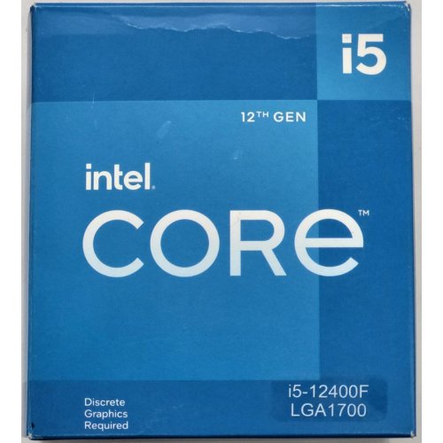 Процессор Intel Core i5-12400F 2.5(4.4)GHz 18MB s1700 Box (BX8071512400F) (Восстановлено продавцом, 844599) купить в Украине: Киев, Днепр, Харьков, Одесса  | Проверка совместимости, низкая цена, отзывы, характеристики от TELEMART фото