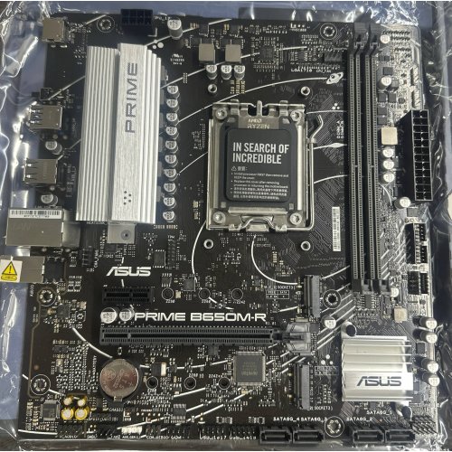 Уценка материнская плата Asus PRIME B650M-R (sAM5, AMD B650) (Следы установки, 844615) купить в Украине: Киев, Днепр, Харьков, Одесса  | Проверка совместимости, низкая цена, отзывы, характеристики от TELEMART фото
