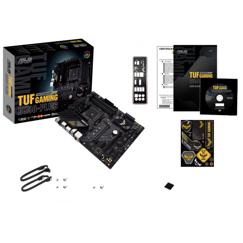 Уцінка материнська плата Asus TUF GAMING B550-PLUS (sAM4, AMD B550) (Сліди використання, 844757) купити в Україні: Київ, Львів, Хмельницький, Тернопіль, Івано-Франківськ | Перевірка сумісності, низька ціна, відгуки, характеристики від TELEMART фото