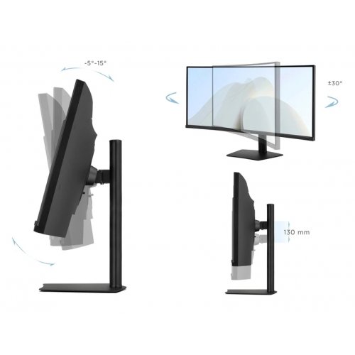 Монітор ViewSonic 34" VA3420C Black купити в Україні: Київ, Львів, Хмельницький, Тернопіль, Івано-Франківськ | Низька ціна, відгуки, характеристики від TELEMART фото