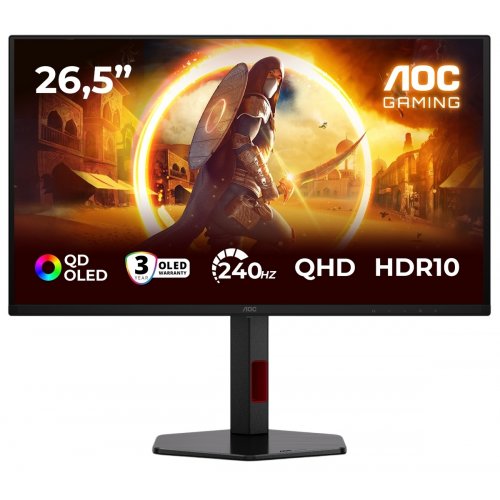 Монитор AOC 26.5" Q27G4ZDR Black купить в Украине: Киев, Днепр, Харьков, Одесса  | Низкая цена, отзывы, характеристики от TELEMART фото