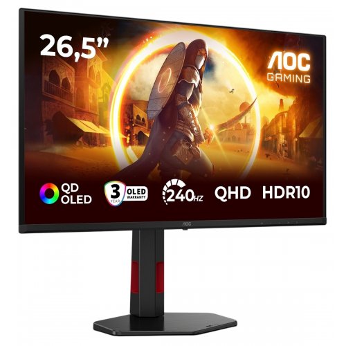 Монитор AOC 26.5" Q27G4ZDR Black купить в Украине: Киев, Днепр, Харьков, Одесса  | Низкая цена, отзывы, характеристики от TELEMART фото