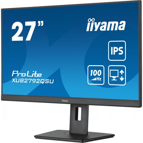 Монитор Iiyama 27" ProLite XUB2792QSU-B6 Black купить в Украине: Киев, Днепр, Харьков, Одесса  | Низкая цена, отзывы, характеристики от TELEMART фото