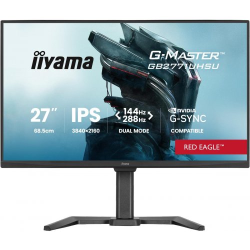 Монітор Iiyama 27" G-Master GB2771UHSU-B1 Black купити в Україні: Київ, Львів, Хмельницький, Тернопіль, Івано-Франківськ | Низька ціна, відгуки, характеристики від TELEMART фото