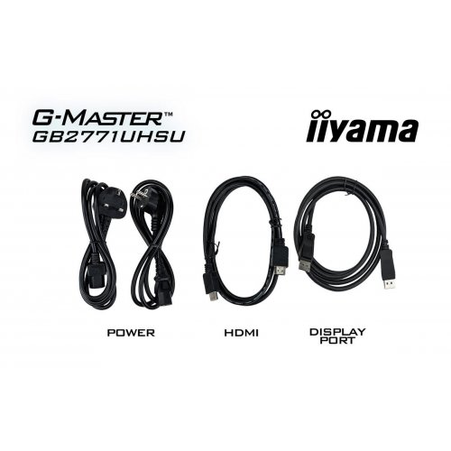 Монітор Iiyama 27" G-Master GB2771UHSU-B1 Black купити в Україні: Київ, Львів, Хмельницький, Тернопіль, Івано-Франківськ | Низька ціна, відгуки, характеристики від TELEMART фото
