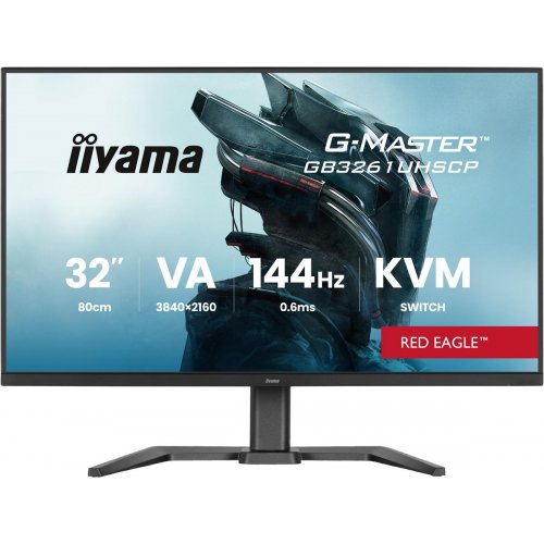 Монітор Iiyama 31.5" G-Master GB3261UHSCP-B1 Black купити в Україні: Київ, Львів, Хмельницький, Тернопіль, Івано-Франківськ | Низька ціна, відгуки, характеристики від TELEMART фото