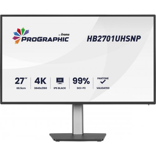 Монітор Iiyama 27" ProGraphic HB2701UHSNP-B1 Black купити в Україні: Київ, Львів, Хмельницький, Тернопіль, Івано-Франківськ | Низька ціна, відгуки, характеристики від TELEMART фото