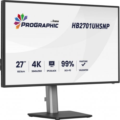 Монітор Iiyama 27" ProGraphic HB2701UHSNP-B1 Black купити в Україні: Київ, Львів, Хмельницький, Тернопіль, Івано-Франківськ | Низька ціна, відгуки, характеристики від TELEMART фото