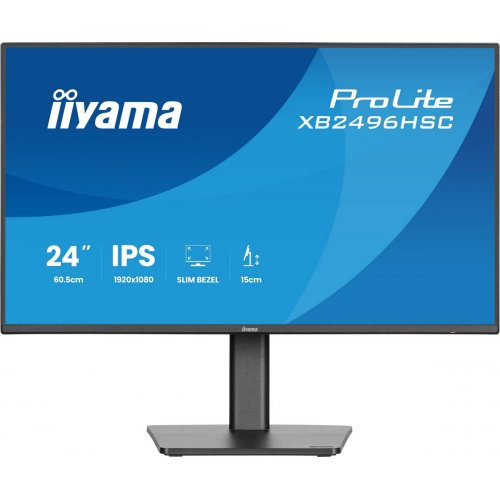 Монитор Iiyama 24" ProLite XB2496HSC-B1 Black купить в Украине: Киев, Днепр, Харьков, Одесса  | Низкая цена, отзывы, характеристики от TELEMART фото