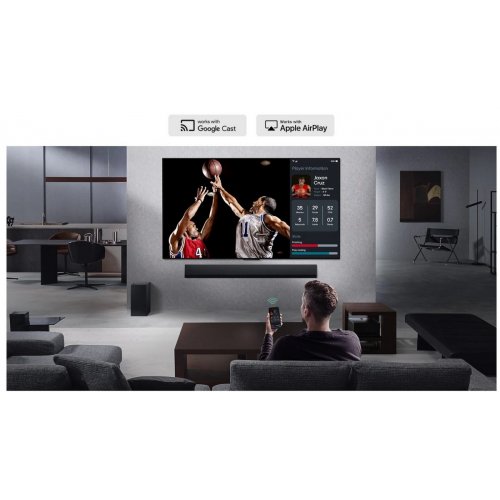 Телевизор LG 75" 75QNED7EA6B Black купить в Украине: Киев, Днепр, Харьков, Одесса  | Низкая цена, отзывы, характеристики от TELEMART фото