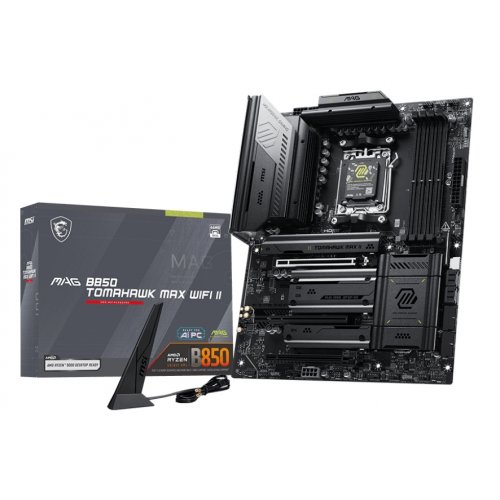 Материнська плата MSI MAG B850 TOMAHAWK MAX WIFI II (sAM5, AMD B850) купити в Україні: Київ, Львів, Хмельницький, Тернопіль, Івано-Франківськ | Перевірка сумісності, низька ціна, відгуки, характеристики від TELEMART фото