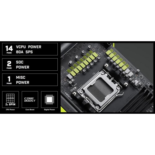 Материнська плата MSI MAG B850 TOMAHAWK MAX WIFI II (sAM5, AMD B850) купити в Україні: Київ, Львів, Хмельницький, Тернопіль, Івано-Франківськ | Перевірка сумісності, низька ціна, відгуки, характеристики від TELEMART фото