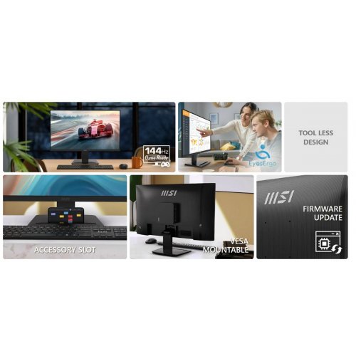 Монитор MSI 27" PRO MP273Q E14 Black купить в Украине: Киев, Днепр, Харьков, Одесса  | Низкая цена, отзывы, характеристики от TELEMART фото