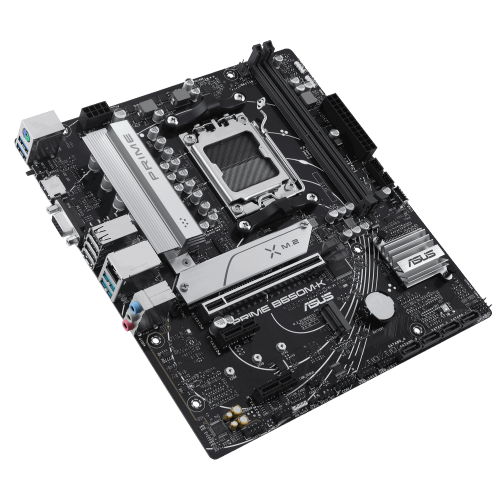 Уцінка материнська плата Asus PRIME B650M-K (sAM5, AMD B650) (Сліди використання, 845221) купити в Україні: Київ, Львів, Хмельницький, Тернопіль, Івано-Франківськ | Перевірка сумісності, низька ціна, відгуки, характеристики від TELEMART фото