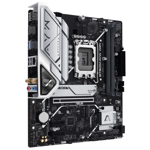 Материнська плата Asus B760M-AYW WIFI-SI (s1700, Intel B760) купити в Україні: Київ, Львів, Хмельницький, Тернопіль, Івано-Франківськ | Перевірка сумісності, низька ціна, відгуки, характеристики від TELEMART фото