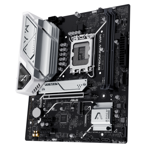 Материнська плата Asus B760M-AYW WIFI-SI (s1700, Intel B760) купити в Україні: Київ, Львів, Хмельницький, Тернопіль, Івано-Франківськ | Перевірка сумісності, низька ціна, відгуки, характеристики від TELEMART фото