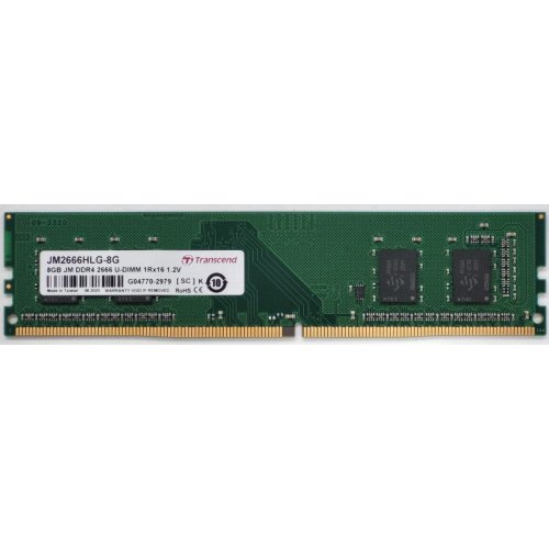 Озу Transcend DDR4 8GB 2666Mhz JetRam (JM2666HLG-8G) (Восстановлено продавцом, 845258) купить в Украине: Киев, Днепр, Харьков, Одесса  | Проверка совместимости, низкая цена, отзывы, характеристики от TELEMART фото