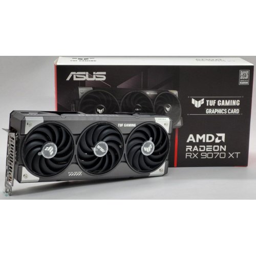 Видеокарта Asus TUF Radeon RX 9070 XT Gaming OC 16384MB (TUF-RX9070XT-O16G-GAMING) (Восстановлено продавцом, 845261) купить в Украине: Киев, Днепр, Харьков, Одесса  | Проверка совместимости, низкая цена, отзывы, характеристики от TELEMART фото