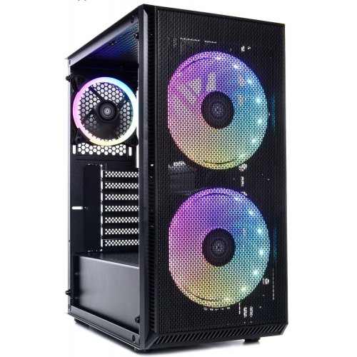 Корпус QUBE Neptune ARGB Tempered Glass без БП (QB07N_FCNU3) Black (Відновлено продавцем, 845271) купити в Україні: Київ, Львів, Хмельницький, Тернопіль, Івано-Франківськ | Перевірка сумісності, низька ціна, відгуки, характеристики від TELEMART фото