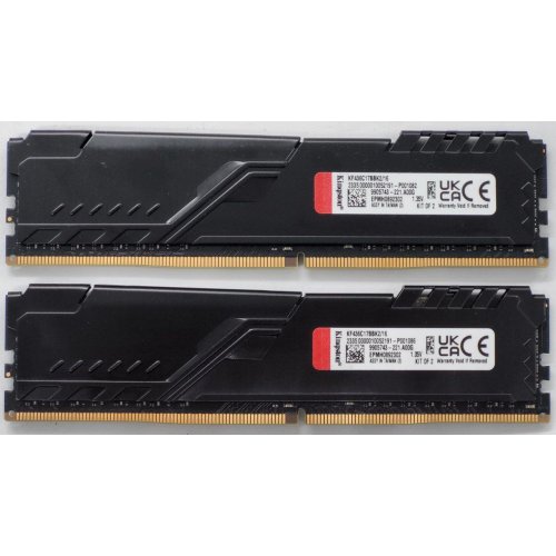 Озу Kingston DDR4 16GB (2x8GB) 3600Mhz FURY Beast Black (KF436C17BBK2/16) (Восстановлено продавцом, 845364) купить в Украине: Киев, Днепр, Харьков, Одесса  | Проверка совместимости, низкая цена, отзывы, характеристики от TELEMART фото