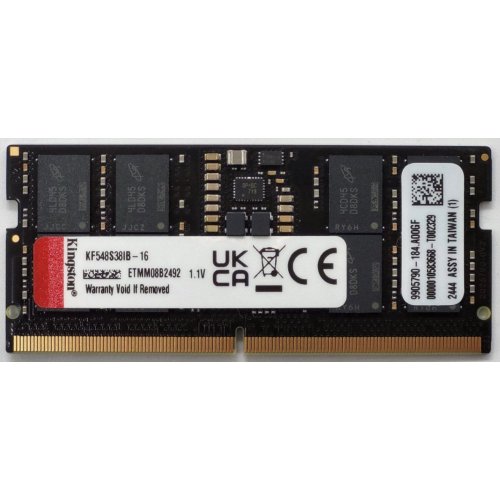Озу Kingston SODIMM DDR5 16GB 4800Mhz FURY Impact Black (KF548S38IB-16) (Восстановлено продавцом, 845365) купить в Украине: Киев, Днепр, Харьков, Одесса  | Проверка совместимости, низкая цена, отзывы, характеристики от TELEMART фото