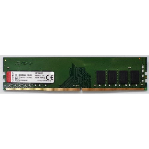 Озу Kingston DDR4 8GB 2400Mhz (KCP424NS8/8) (Восстановлено продавцом, 845369) купить в Украине: Киев, Днепр, Харьков, Одесса  | Проверка совместимости, низкая цена, отзывы, характеристики от TELEMART фото