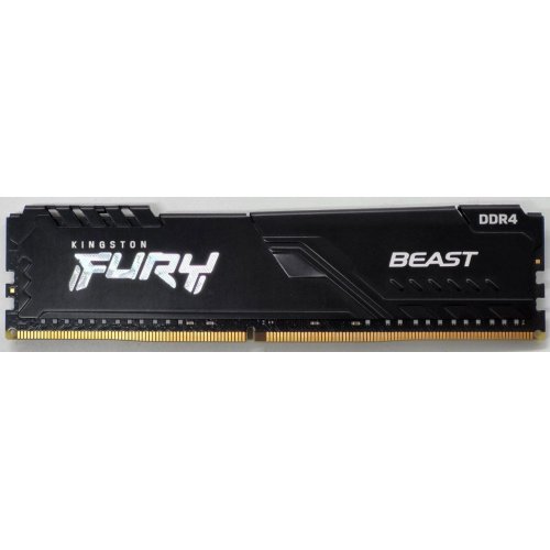 Озу Kingston DDR4 16GB 3200Mhz FURY Beast Black (KF432C16BB1/16) (Восстановлено продавцом, 845371) купить в Украине: Киев, Днепр, Харьков, Одесса  | Проверка совместимости, низкая цена, отзывы, характеристики от TELEMART фото