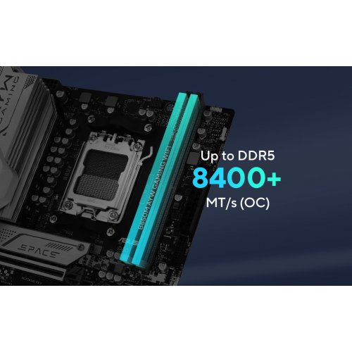 Уцінка материнська плата Asus B850M AYW GAMING WIFI (sAM5, AMD B850) (Пошкоджено пакування, 845594) купити в Україні: Київ, Львів, Хмельницький, Тернопіль, Івано-Франківськ | Перевірка сумісності, низька ціна, відгуки, характеристики від TELEMART фото