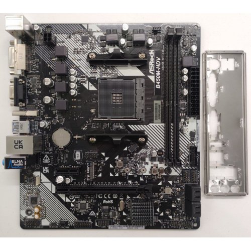 Материнская плата AsRock B450M-HDV R4.0 (sAM4, AMD B450) (Восстановлено продавцом, 845602) купить в Украине: Киев, Днепр, Харьков, Одесса  | Проверка совместимости, низкая цена, отзывы, характеристики от TELEMART фото