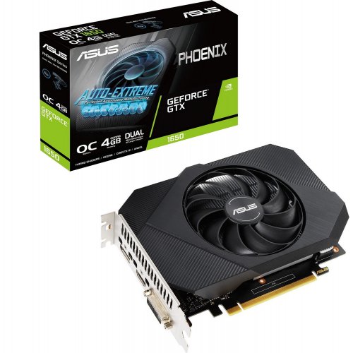 Відеокарта Asus Phoenix GeForce GTX 1650 OC 4096MB (PH-GTX1650-O4GD6-P-V2) (Відновлено продавцем, 845603) купити в Україні: Київ, Львів, Хмельницький, Тернопіль, Івано-Франківськ | Перевірка сумісності, низька ціна, відгуки, характеристики від TELEMART фото