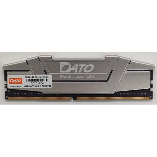 Озп Dato DDR4 8GB 3200MHz Extreme Grey (EXB8G4DLDND32) (Відновлено продавцем, 845605) купити в Україні: Київ, Львів, Хмельницький, Тернопіль, Івано-Франківськ | Перевірка сумісності, низька ціна, відгуки, характеристики від TELEMART фото