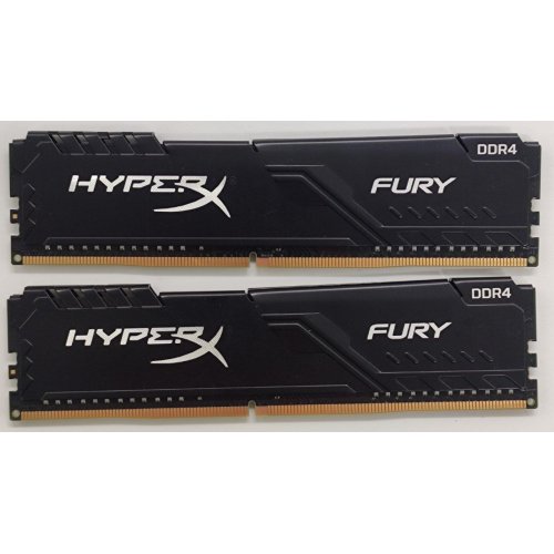Озп HyperX DDR4 16GB (2x8GB) 3200Mhz Fury Black (HX432C16FB3K2/16) (Відновлено продавцем, 845610) купити в Україні: Київ, Львів, Хмельницький, Тернопіль, Івано-Франківськ | Перевірка сумісності, низька ціна, відгуки, характеристики від TELEMART фото
