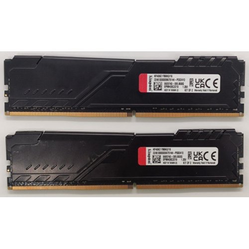 Озу Kingston DDR4 16GB (2x8GB) 3600Mhz FURY Beast Black (KF436C17BBK2/16) (Восстановлено продавцом, 845652) купить в Украине: Киев, Днепр, Харьков, Одесса  | Проверка совместимости, низкая цена, отзывы, характеристики от TELEMART фото