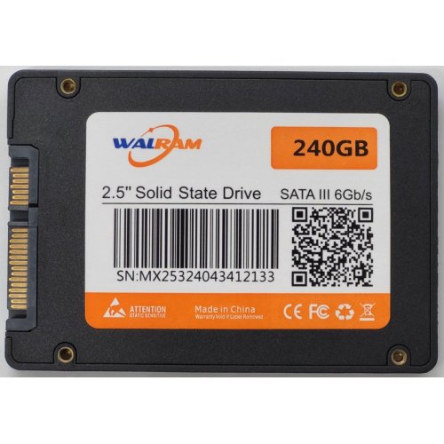 Ssd-диск Walram 256GB 2.5" (WAL00 SSD-240GB) (Восстановлено продавцом, 845663) купить в Украине: Киев, Днепр, Харьков, Одесса  | Проверка совместимости, низкая цена, отзывы, характеристики от TELEMART фото
