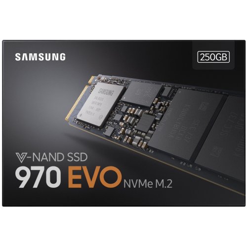 Продать SSD-диск Samsung 970 EVO V-NAND MLC 250GB M.2 (2280 PCI-E) (MZ-V7E250BW) по Trade-In интернет-магазине Телемарт - Киев, Днепр, Украина фото