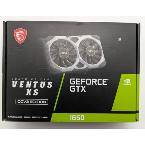 Видеокарта MSI GeForce GTX 1650 D6 VENTUS XS OCV3 4096MB (GTX 1650 D6 VENTUS XS OCV3) (Восстановлено продавцом, 845876) купить в Украине: Киев, Днепр, Харьков, Одесса  | Проверка совместимости, низкая цена, отзывы, характеристики от TELEMART фото