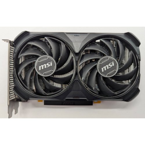 Видеокарта MSI GeForce RTX 4060 VENTUS 2X BLACK OC 8192MB (RTX 4060 VENTUS 2X BLACK 8G OC) (Восстановлено продавцом, 845880) купить в Украине: Киев, Днепр, Харьков, Одесса  | Проверка совместимости, низкая цена, отзывы, характеристики от TELEMART фото