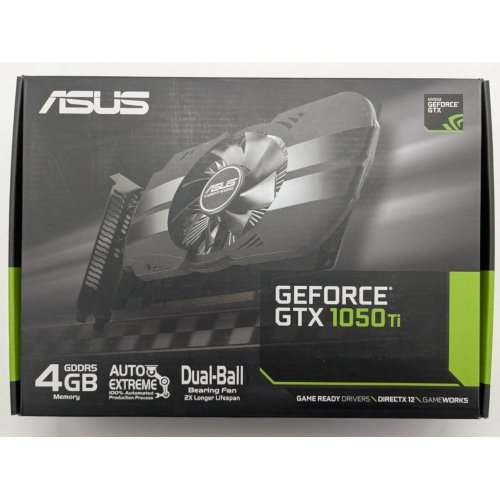 Відеокарта Asus GeForce GTX 1050 Ti Phoenix 4096MB (PH-GTX1050TI-4G) (Відновлено продавцем, 845886) купити в Україні: Київ, Львів, Хмельницький, Тернопіль, Івано-Франківськ | Перевірка сумісності, низька ціна, відгуки, характеристики від TELEMART фото
