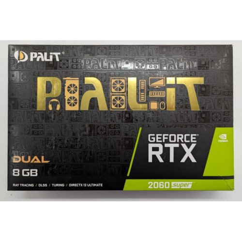Відеокарта Palit GeForce RTX 2060 SUPER Dual 8192MB (NE6206S018P2-1160A-1) (Відновлено продавцем, 845895) купити в Україні: Київ, Львів, Хмельницький, Тернопіль, Івано-Франківськ | Перевірка сумісності, низька ціна, відгуки, характеристики від TELEMART фото
