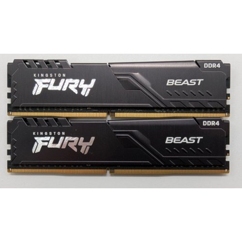 Озп Kingston DDR4 32GB (2x16GB) 3600Mhz FURY Beast Black (KF436C18BBK2/32) (Відновлено продавцем, 845899) купити в Україні: Київ, Львів, Хмельницький, Тернопіль, Івано-Франківськ | Перевірка сумісності, низька ціна, відгуки, характеристики від TELEMART фото