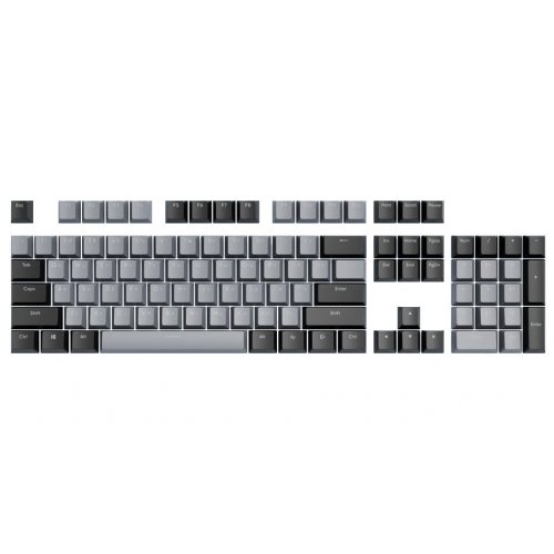 Уценка набор кейкапов Dark Project KS-46 PBT ENG/RU/UA (DP-KS-0046) Gray/Black (Вскрытая упаковка, 845905) купить в Украине: Киев, Днепр, Харьков, Одесса  | Низкая цена, отзывы, характеристики от TELEMART фото