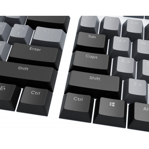 Уценка набор кейкапов Dark Project KS-46 PBT ENG/RU/UA (DP-KS-0046) Gray/Black (Вскрытая упаковка, 845905) купить в Украине: Киев, Днепр, Харьков, Одесса  | Низкая цена, отзывы, характеристики от TELEMART фото