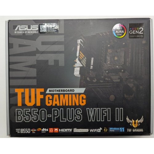 Материнська плата Asus TUF GAMING B550-PLUS II WIFI (sAM4, B550) (Відновлено продавцем, 845914) купити в Україні: Київ, Львів, Хмельницький, Тернопіль, Івано-Франківськ | Перевірка сумісності, низька ціна, відгуки, характеристики від TELEMART фото