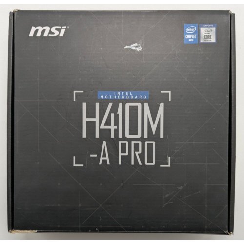 Материнская плата MSI H410M-A PRO (s1200, Intel H410) (Восстановлено продавцом, 845918) купить в Украине: Киев, Днепр, Харьков, Одесса  | Проверка совместимости, низкая цена, отзывы, характеристики от TELEMART фото